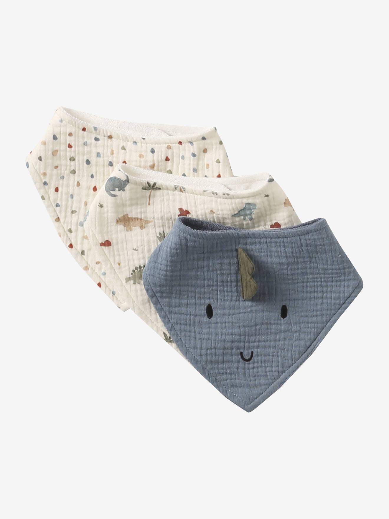 Set van 3 slabbetjes bandana meerkleurig afbeelding