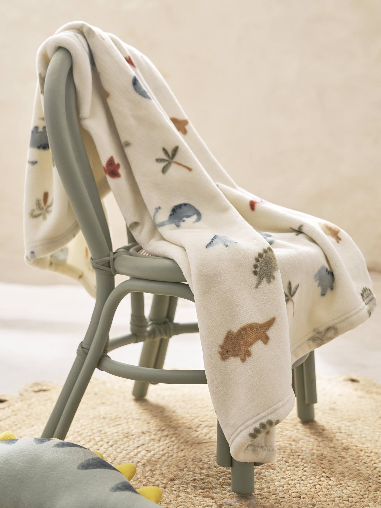 Bedrukte fleece deken. meerkleurig afbeelding
