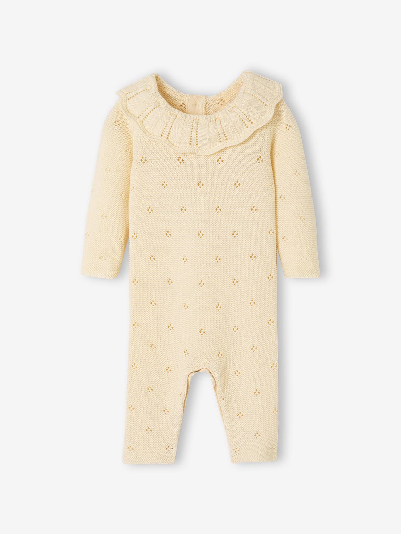 Babypakje in fantasie breisel ecru afbeelding