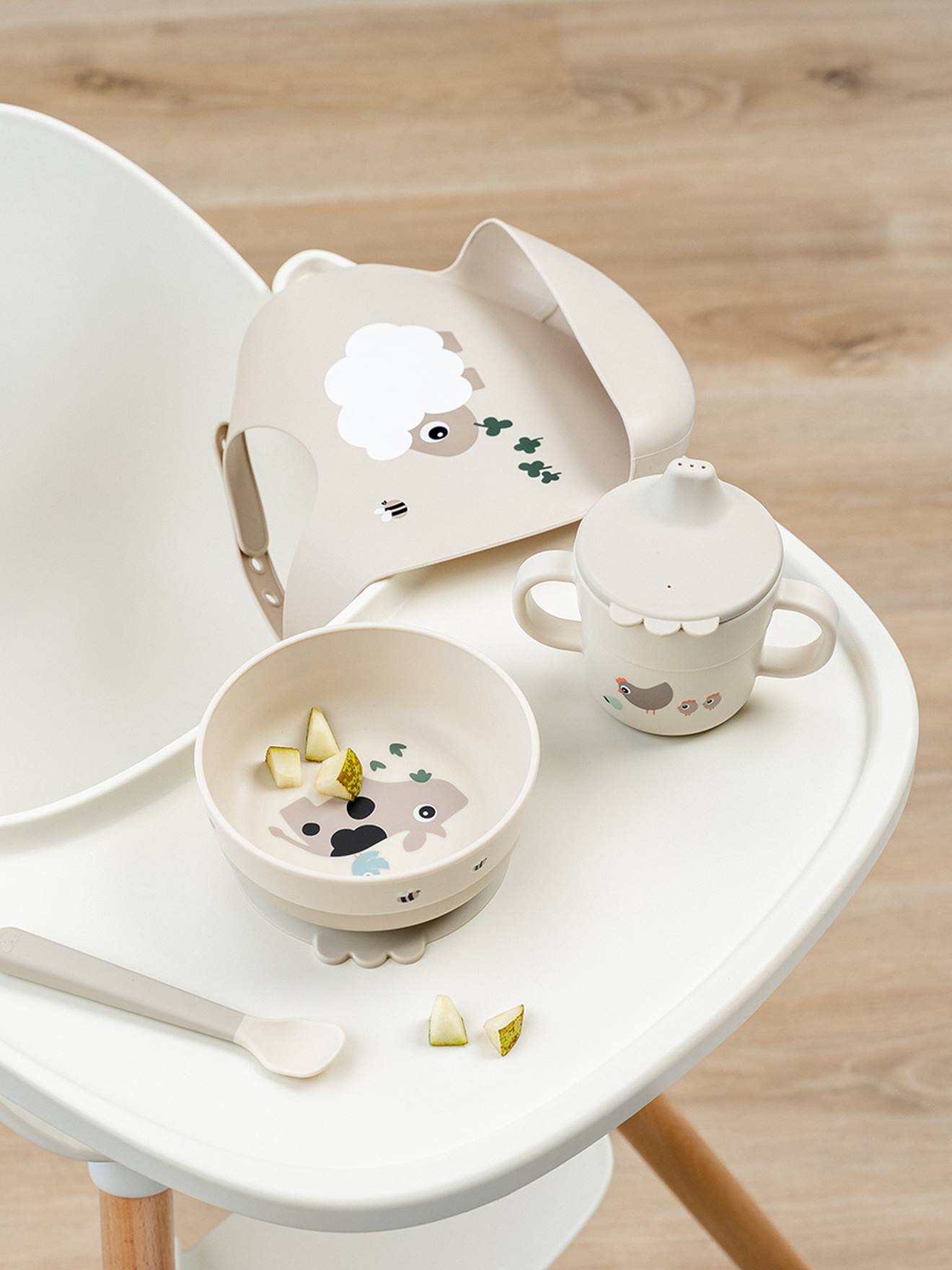 Set eerste maaltijd Foodie DONE BY DEER zandbeige afbeelding