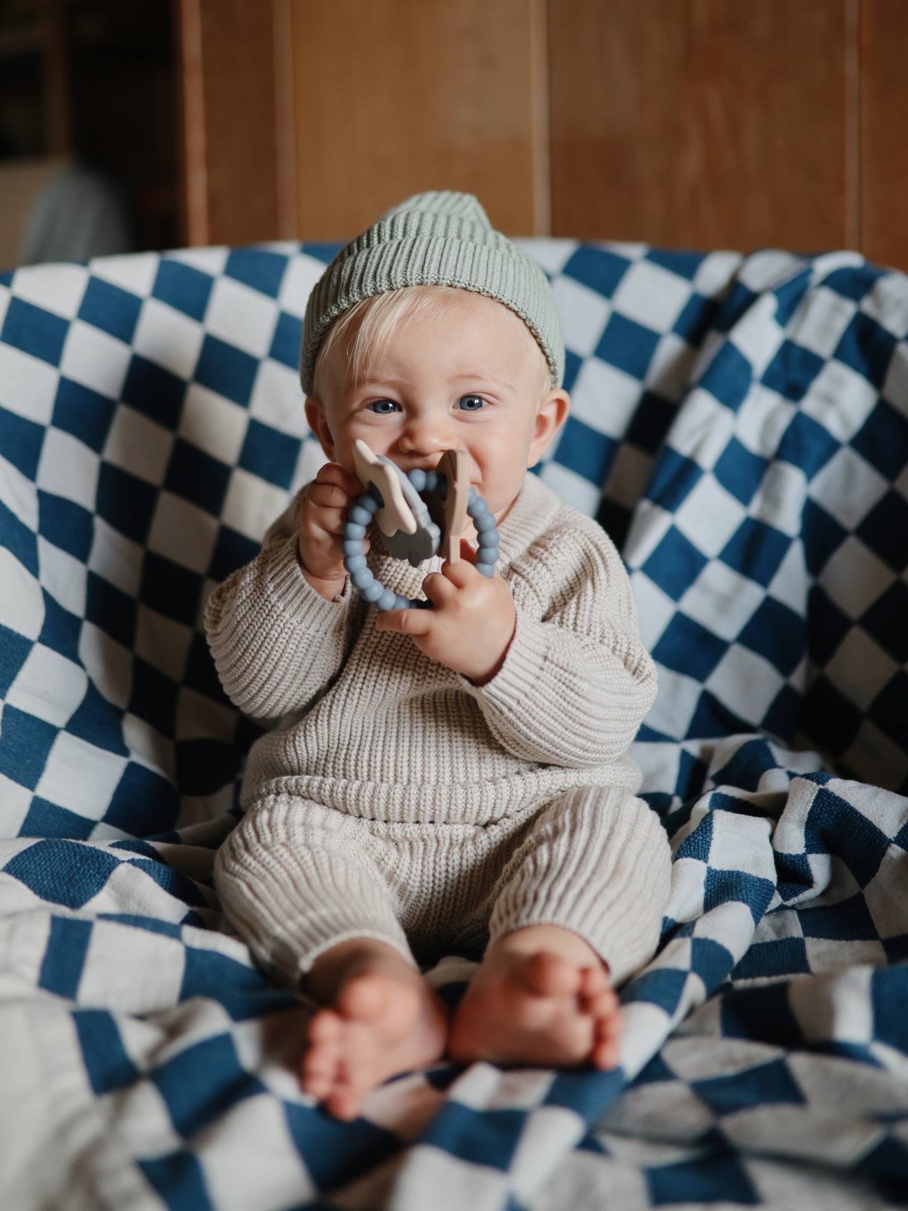 Bijtring - MUSHIE blauw