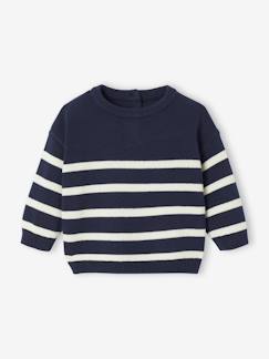 Gestreept baby trui van tricot  - vertbaudet enfant