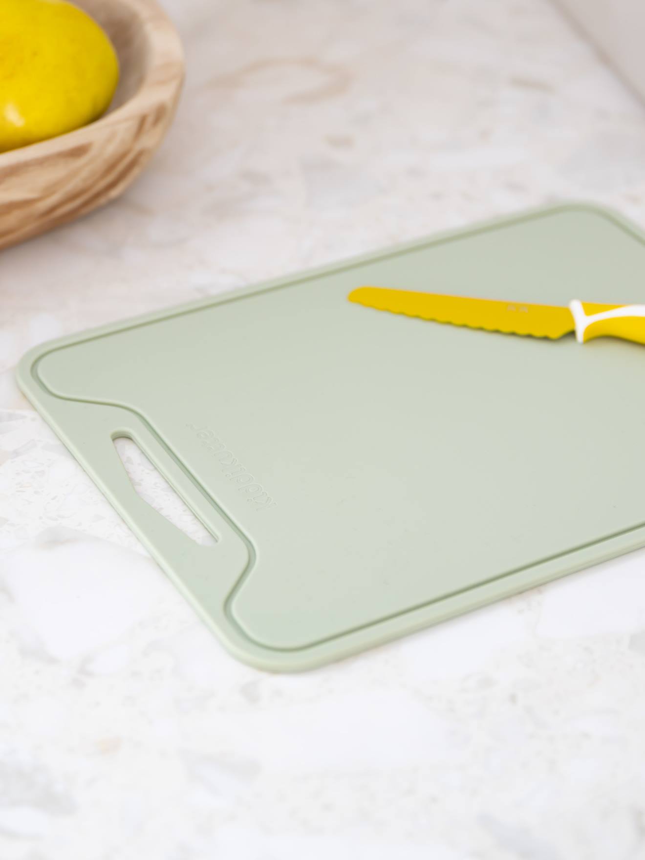 Antislip snijplank KIDDIKUTTER groen afbeelding