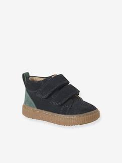Schoenen-Baby schoenen 17-26-Loopt jongen 19-26-Lederen bottines met klittenband voor jongensbaby''s
