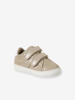 Schoenen-Baby schoenen 17-26-Loopt meisje 19-26-Sneakers-Baskets met klittenband van leer baby