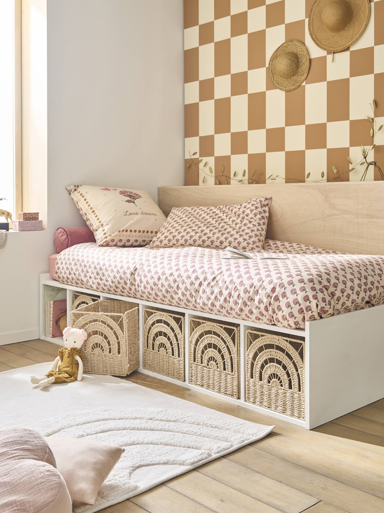 SQUARE kinderbed met opbergruimte wit afbeelding