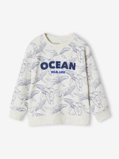 Jongens-T-shirt, poloshirt, souspull-T-shirt-Jongensshirt in sweaterlook met print