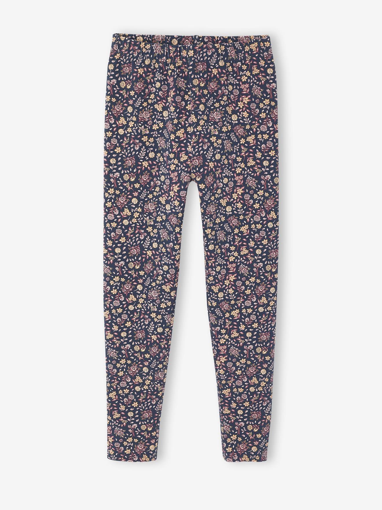 Bedrukte legging voor meisjes roze, bedrukt afbeelding