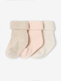 Baby-Set van 3 paar effen baby sokken