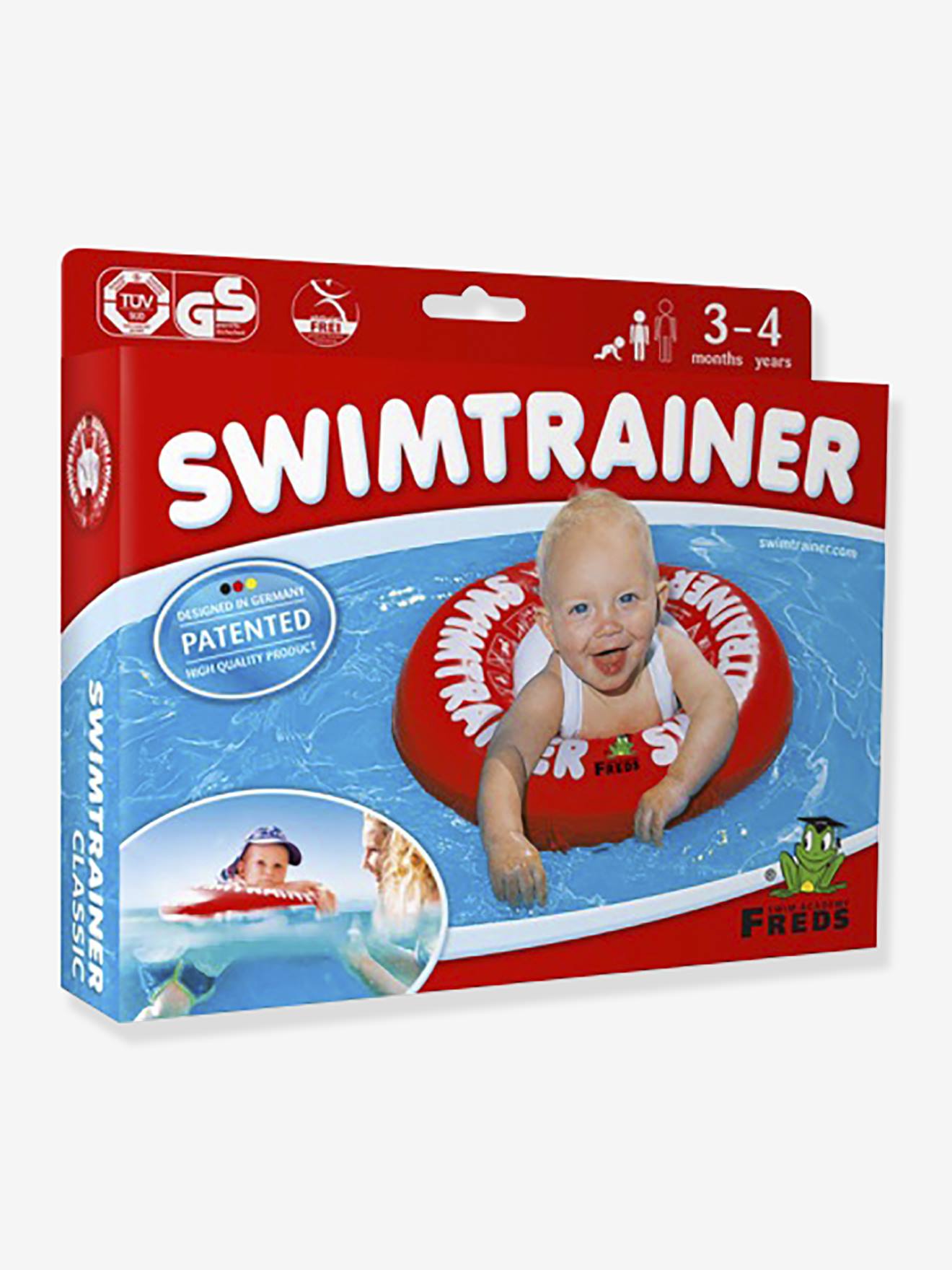Swimtrainer FRED SWIM ACADEMY Zwemvestje met opblaasband rood afbeelding