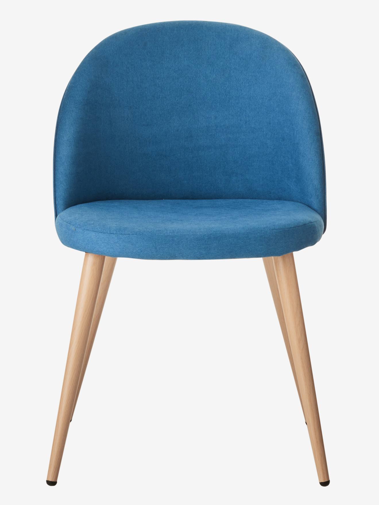Kinderbureaustoel van stof blauw
