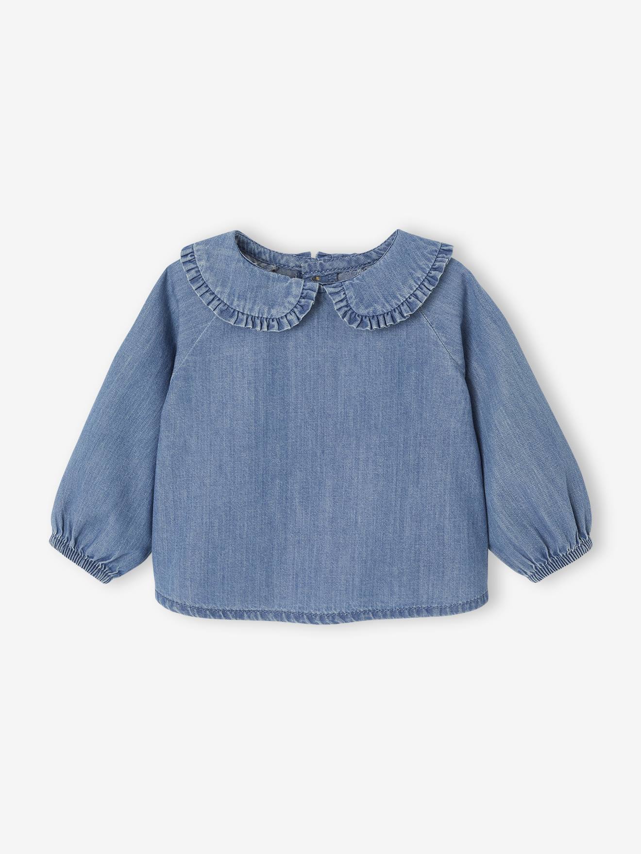 Geboorteblouse van jeans stone afbeelding