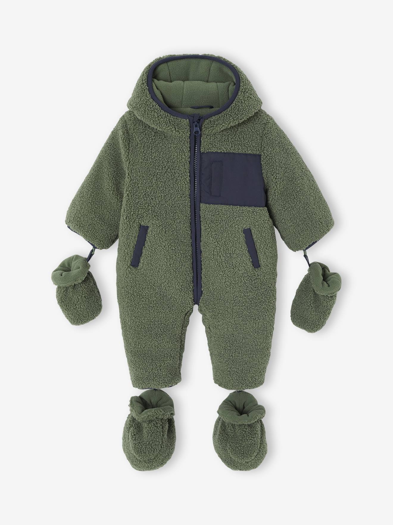 Babypakje voor pasgeborenen van sherpa kaki afbeelding
