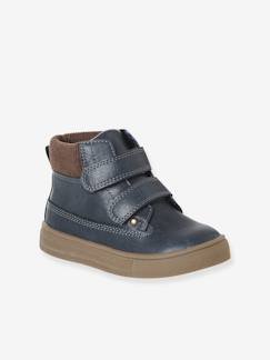 Synthetische boots voor jongens met klittenband uit de kleutercollectie  - vertbaudet enfant