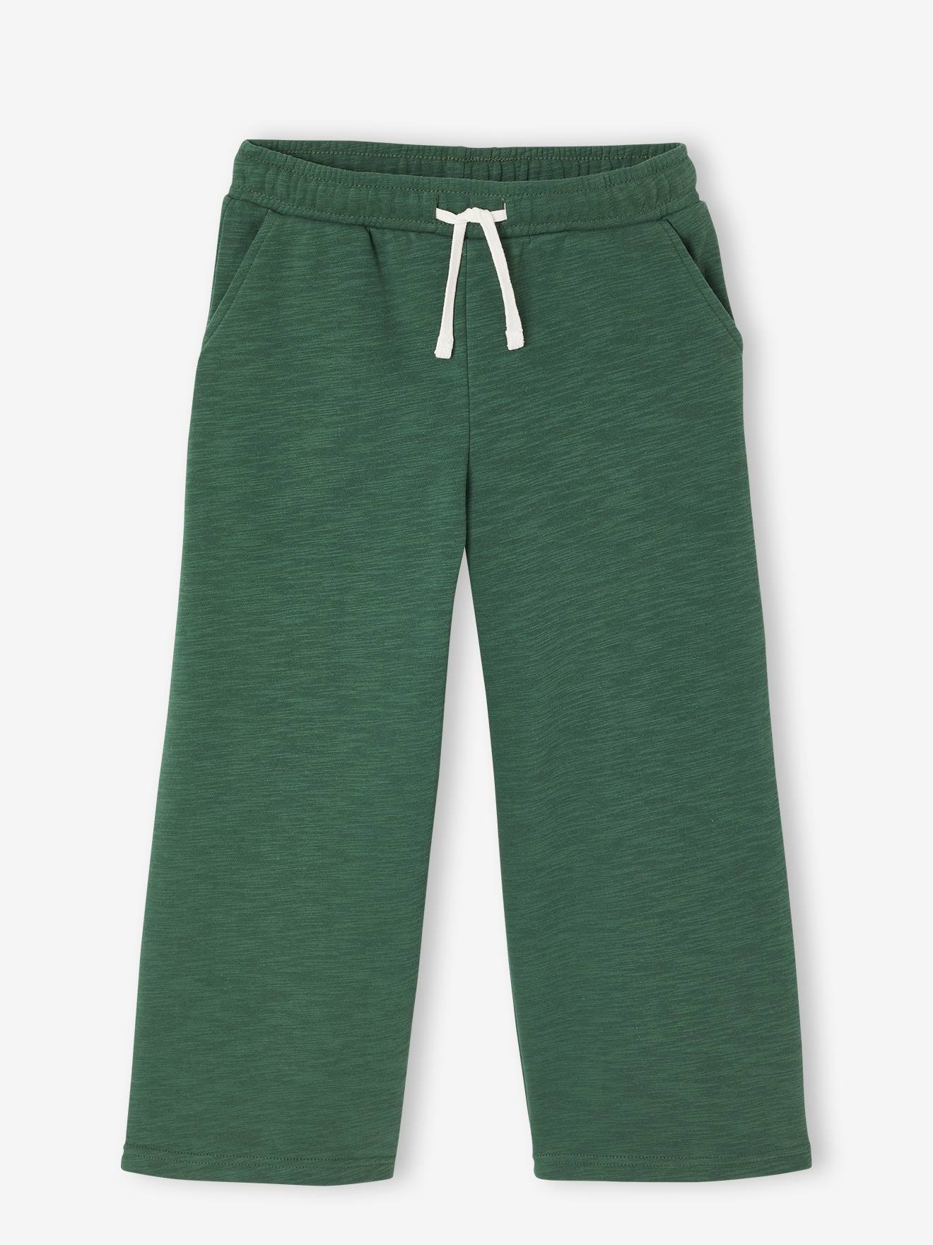 Wijde joggingbroek voor meisjes groen afbeelding