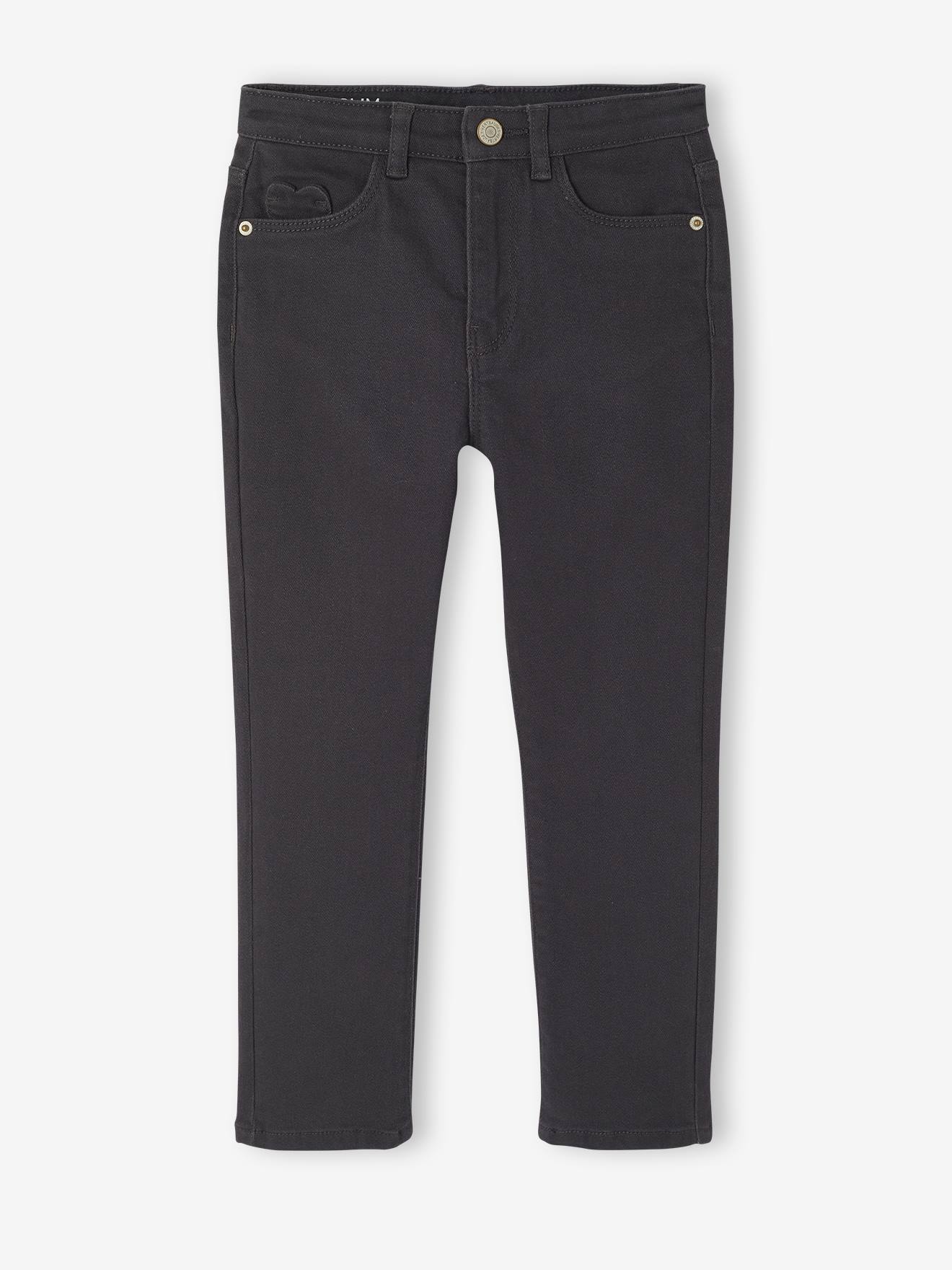 Slim fit medium MorphologiK meisjesbroek antraciet afbeelding