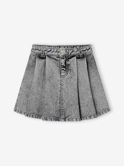 Meisjesplooirok van jeans  - vertbaudet enfant