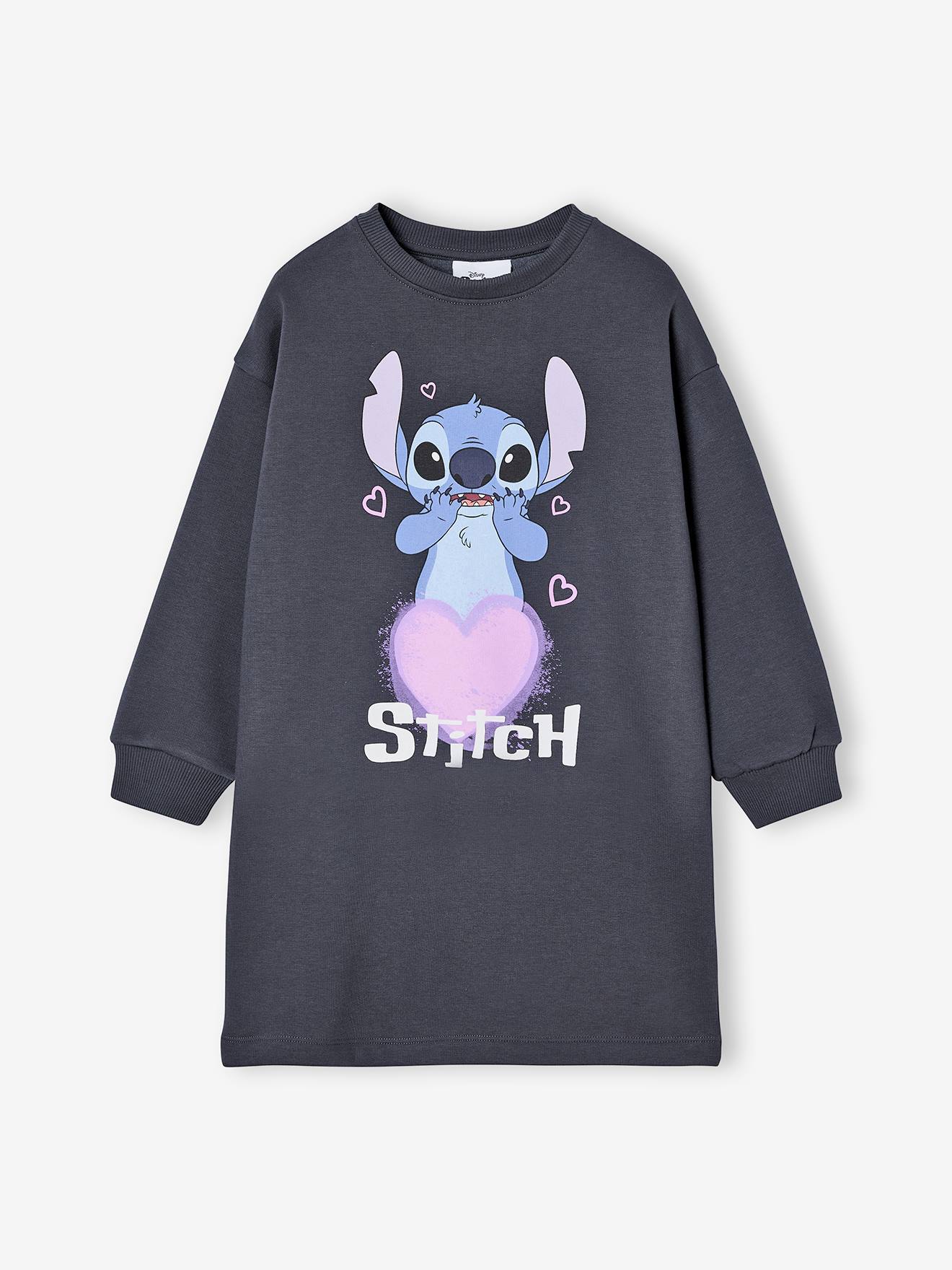 Disney® LILO & STITCH sweater jurk van fleece antraciet afbeelding