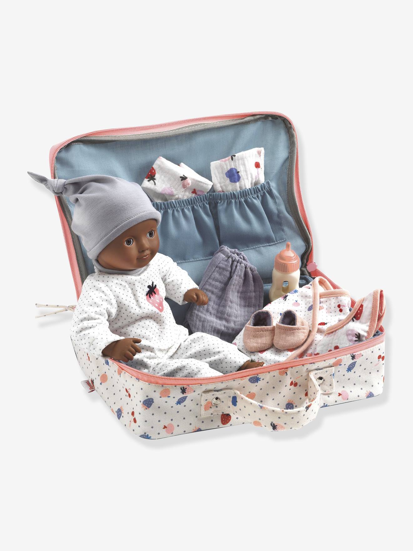 Koffer van Vanille, pop + accessoires DJECO blauw afbeelding