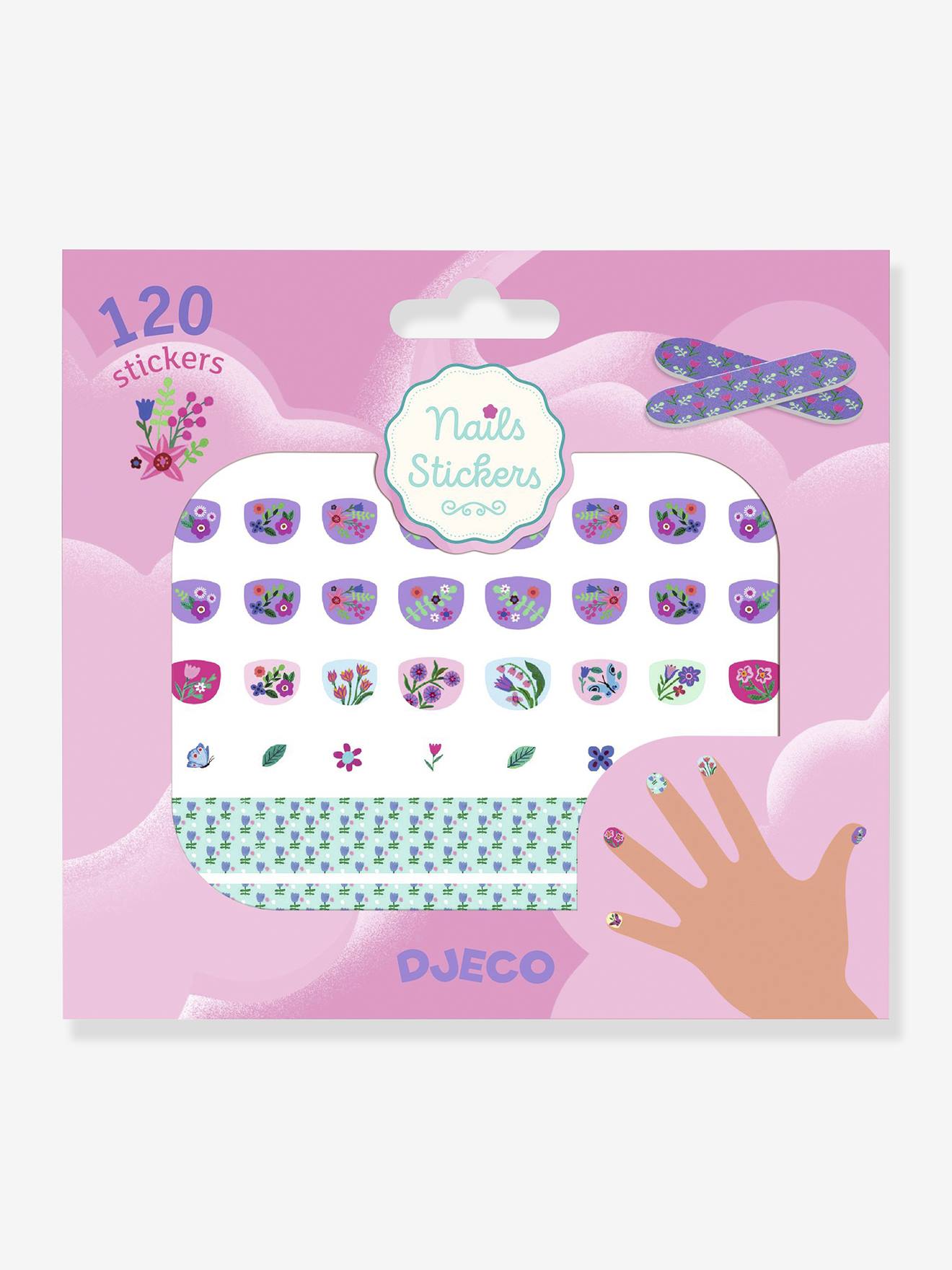 60 nagelstickers - DJECO rozen afbeelding