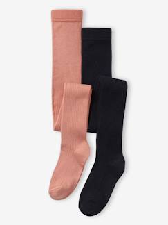 Set met 2 paar maillots in geribd tricot voor baby  - vertbaudet enfant