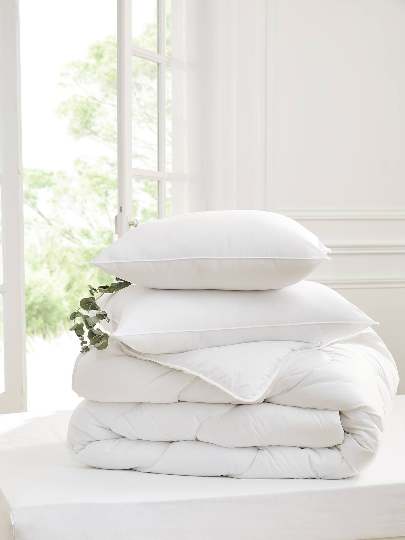 Zacht Eole ademend kussen wit