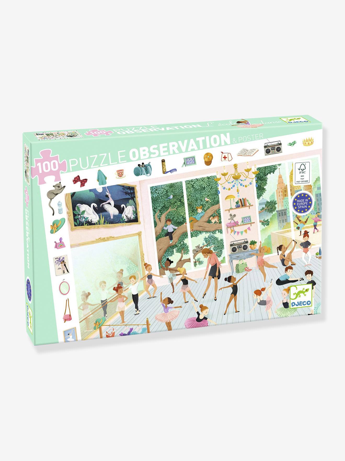 Puzzel De dansschool 100 stuks DJECO groen afbeelding