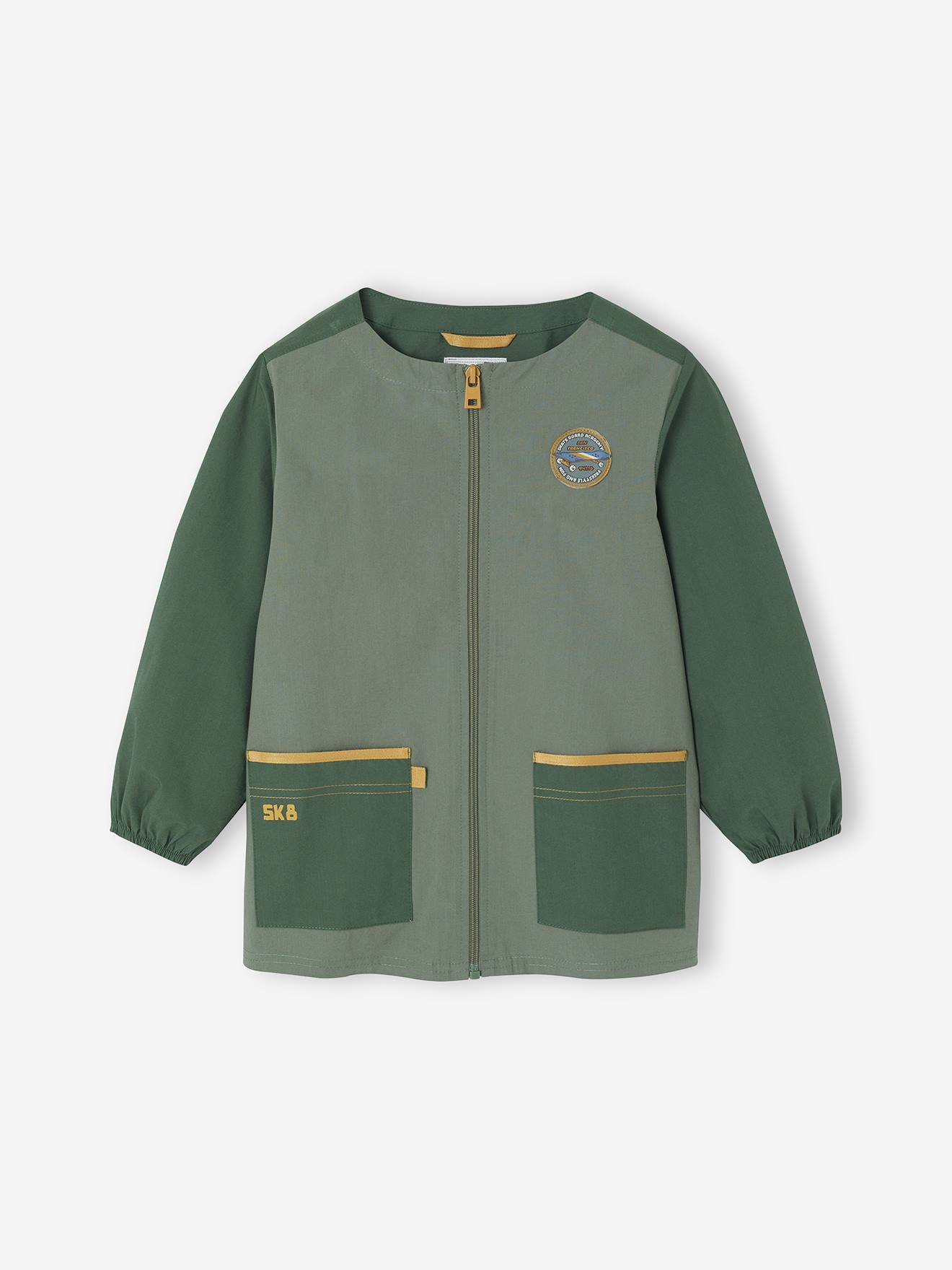 Personaliseerbare schort > jongen groen afbeelding