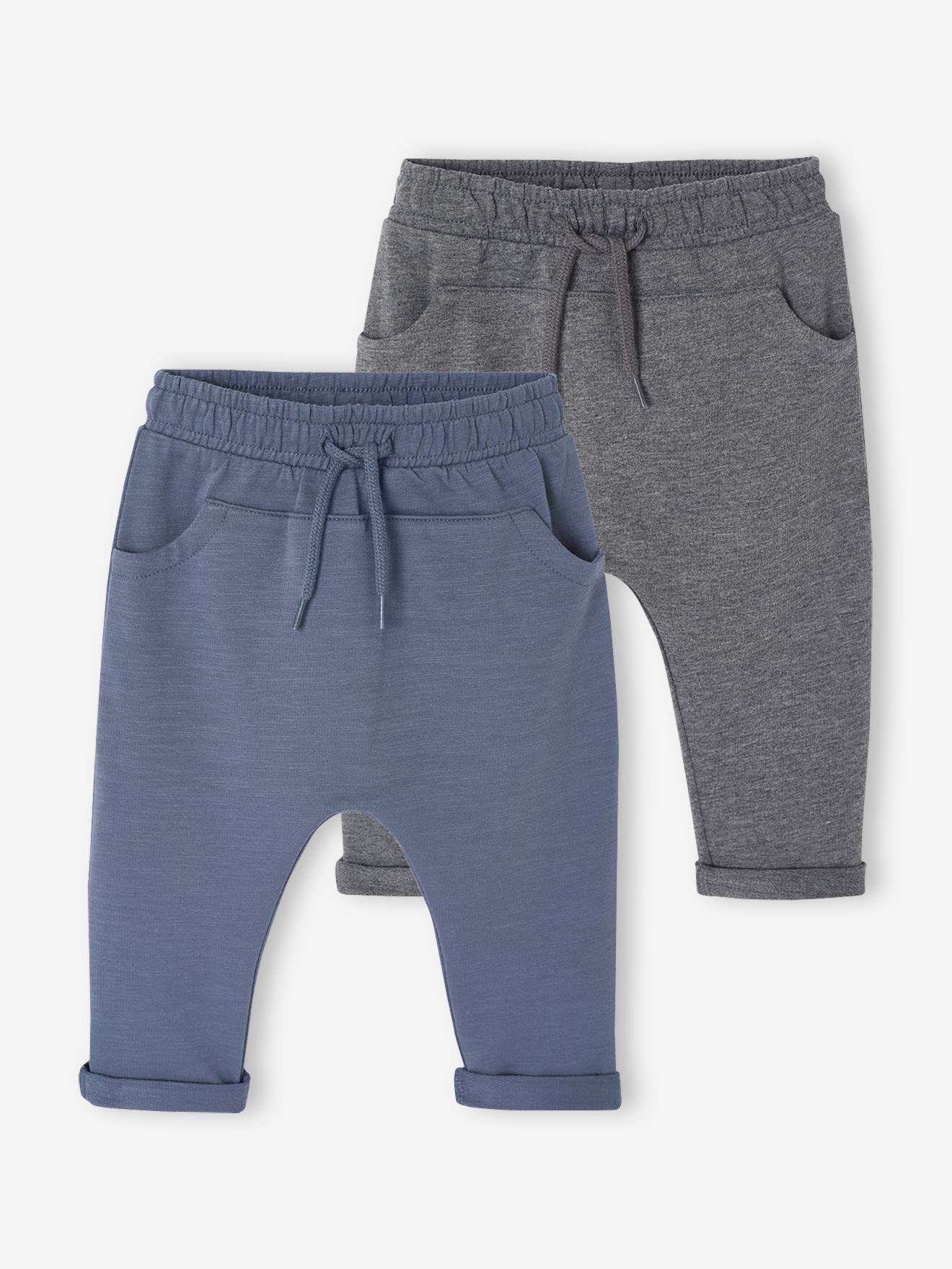 Set van 2 fleece broeken BASICS baby jeansblauw afbeelding