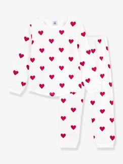 Pyjama voor kinderen met PETIT BATEAU-hartjesprint  - vertbaudet enfant