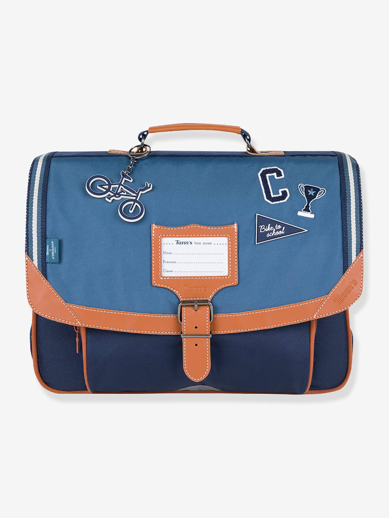 Schooltas TANNS x Cyrillus Clément "Bike to School" TANN'S blauw afbeelding