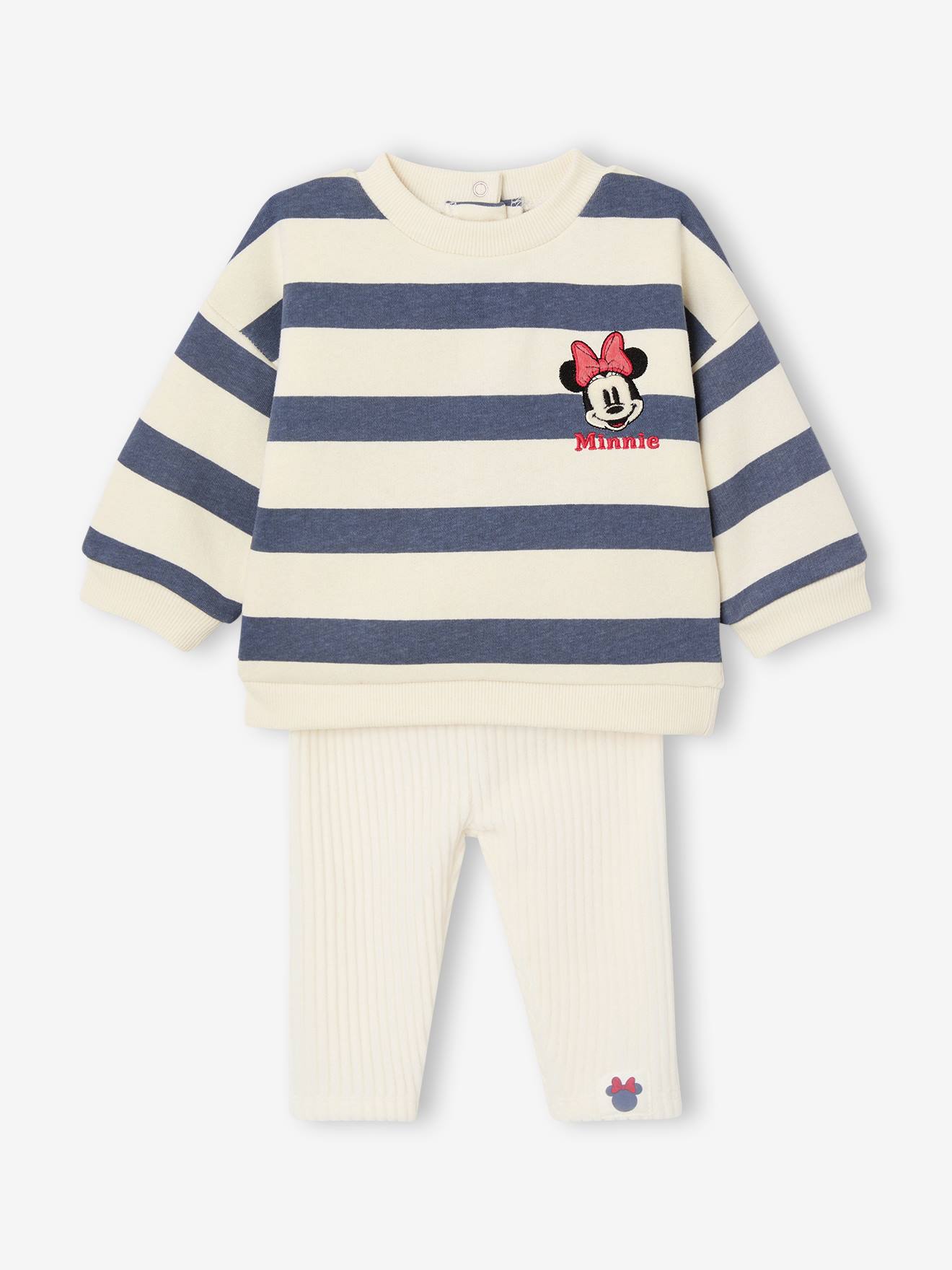 Babyset sweater + legging Disney® MINNIE blauw, gestreept afbeelding