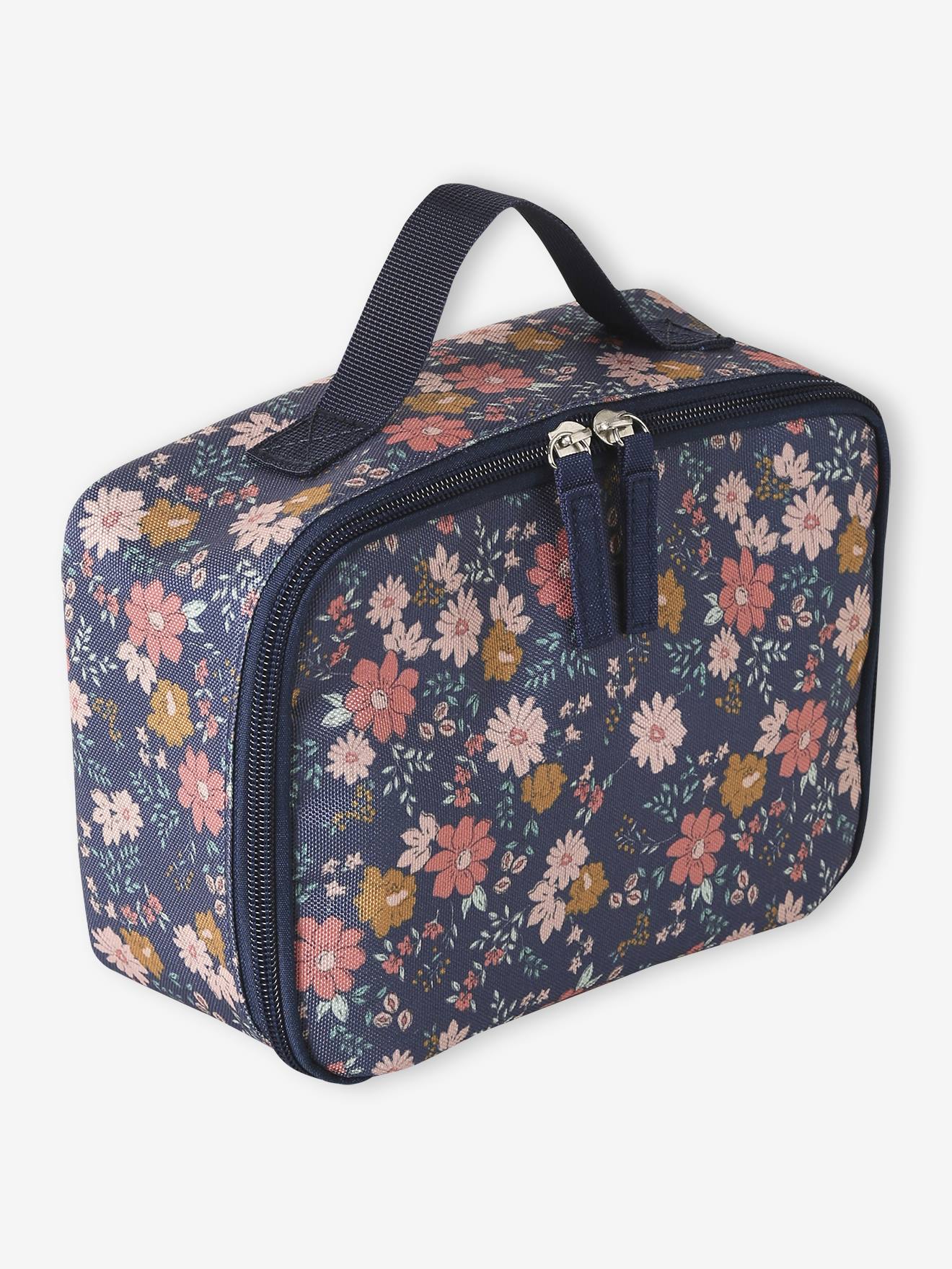 Lunchtas Flower voor meisjes marineblauw afbeelding