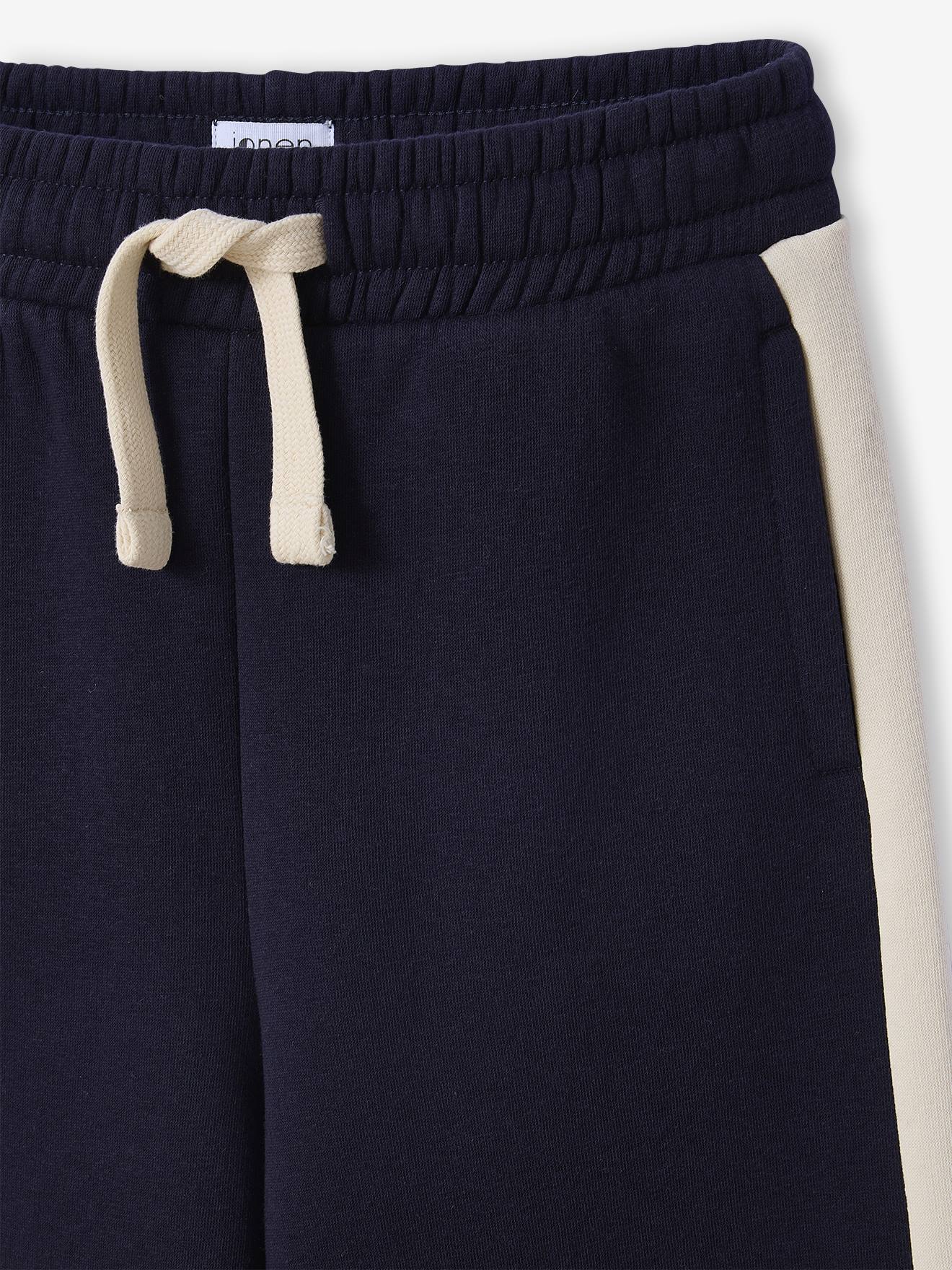 Rolanko Joggingbroek voor meisjes met elastische tailleband, uniseks kindertrainingsbroek met cargozakken, zwart, 8-9 Jaren