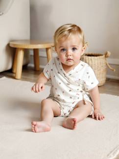 Baby-Pyjashort voor baby's personaliseerbaar van katoengaas