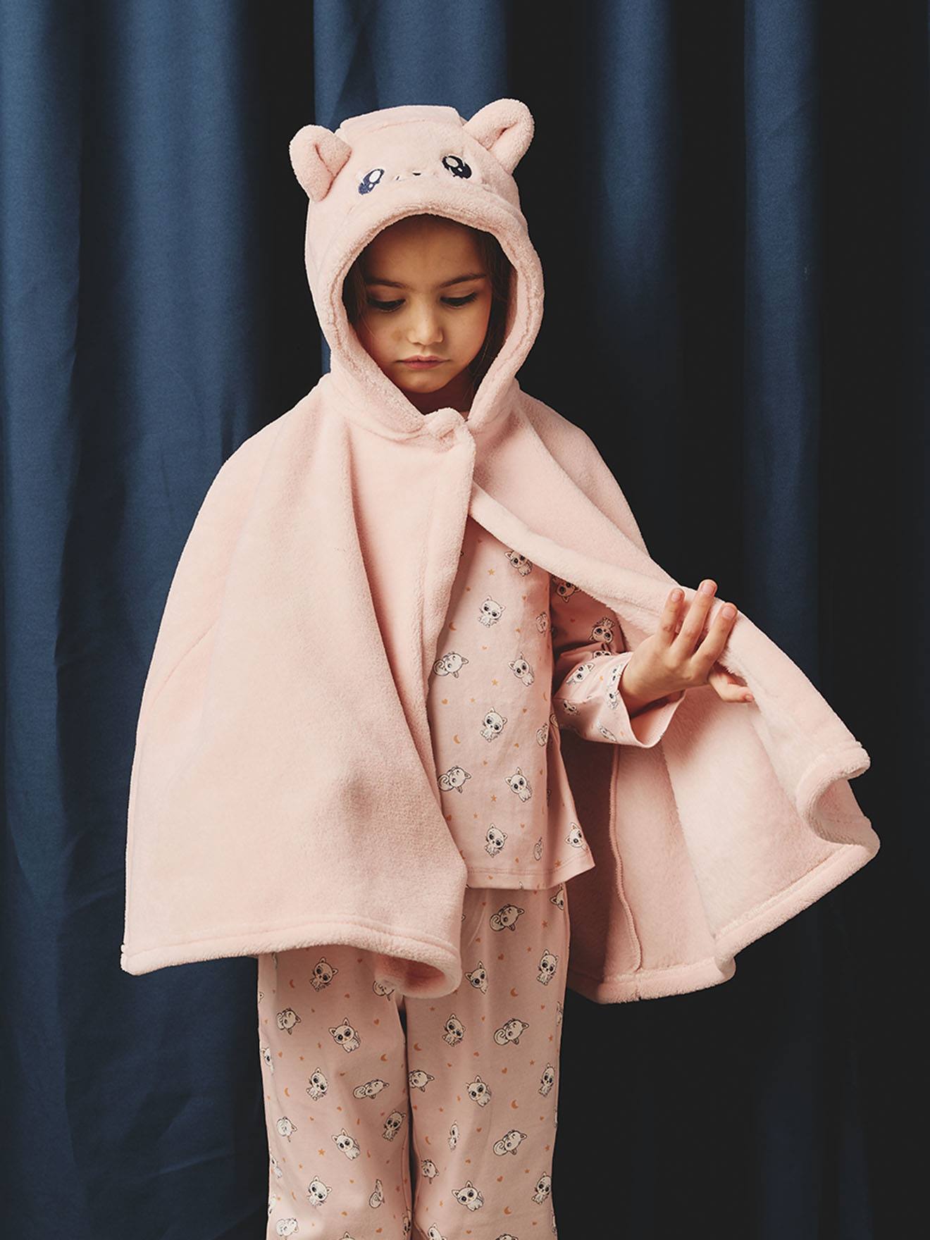 Meisjespyjama Kat lichtroze