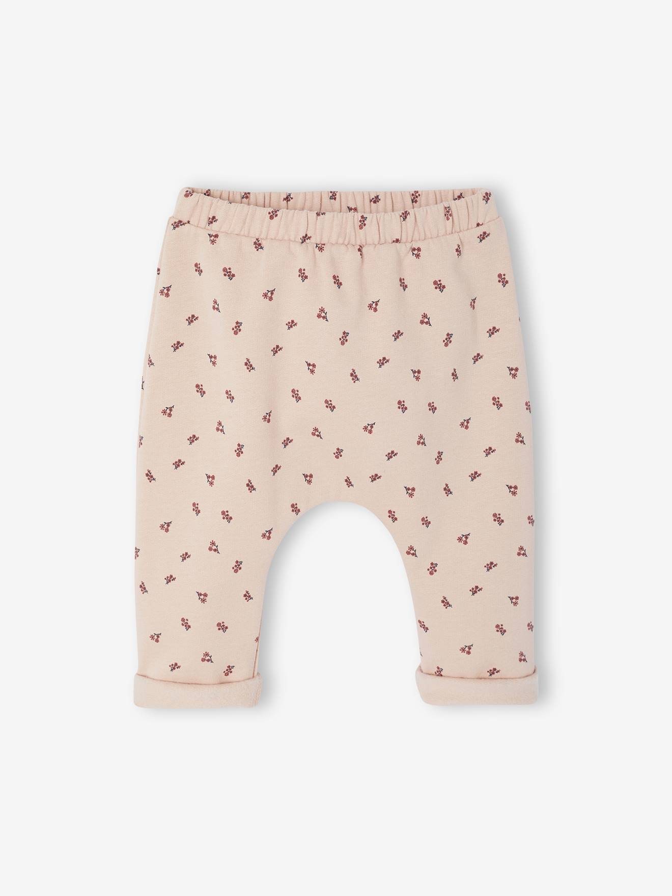 Molton babybroek rozen afbeelding