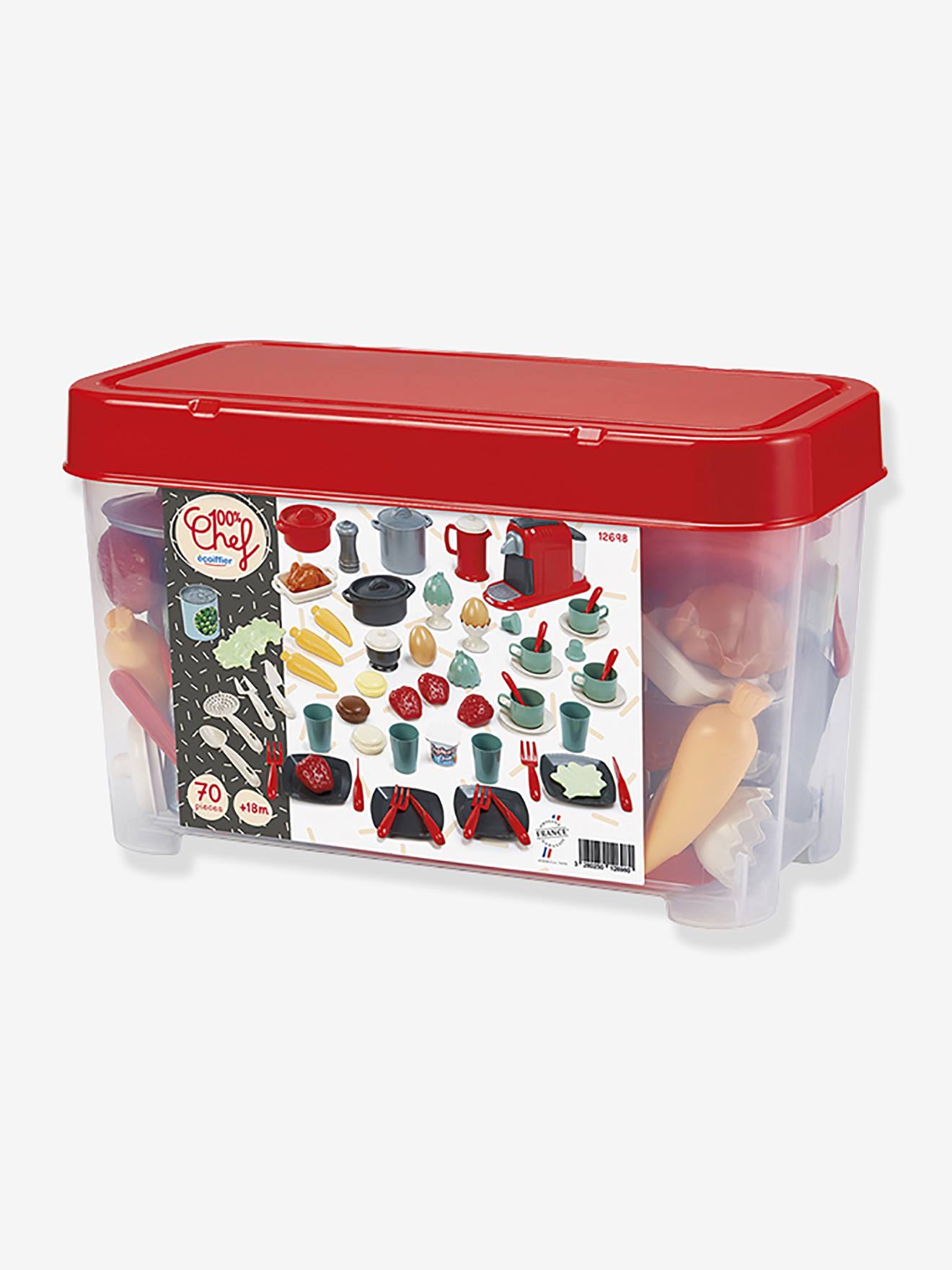 ECOIFFIER eettafel set 70 stuks meerkleurig afbeelding