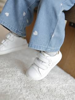 Schoenen-Baby schoenen 17-26-Baskets met klittenband van leer baby