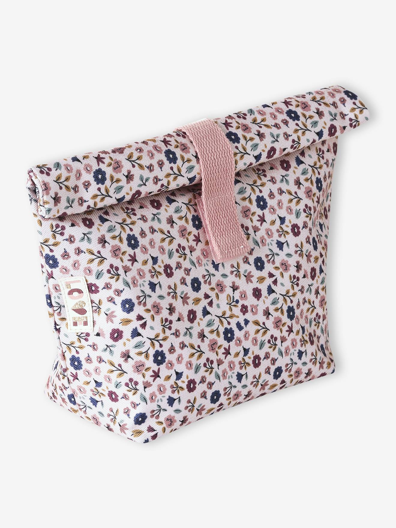 Lunchtas LILIBETH meisje met bloemenprint rozen afbeelding
