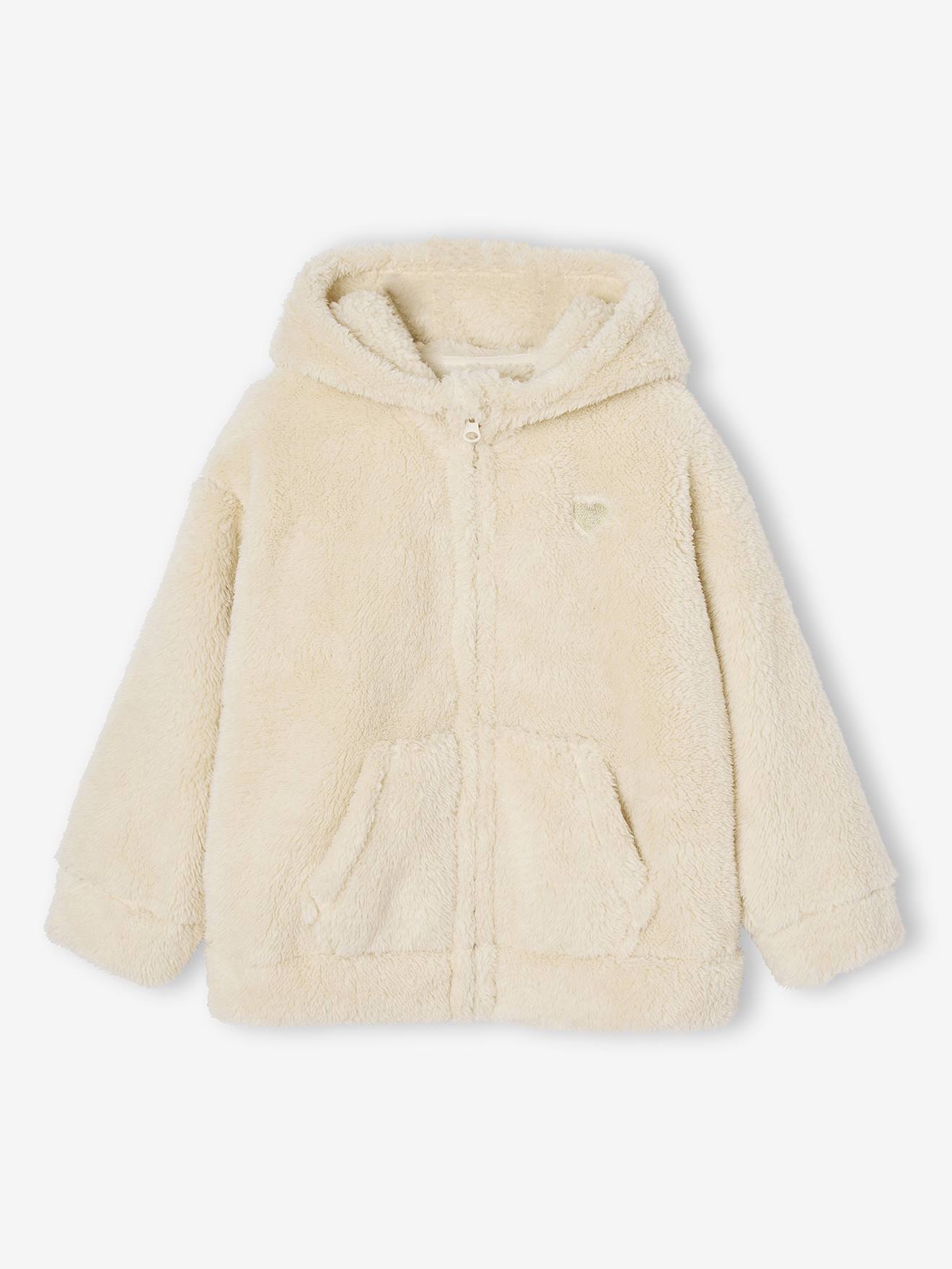 Cocooning vestje voor meisjes Nacht ecru afbeelding