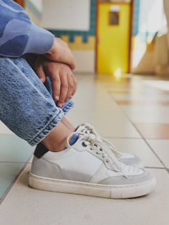 -Gestoffeerde en geritste leren manden voor kinderen 