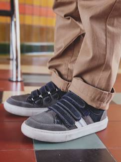 Schoenen-Jongen schoenen 23-38-Sneakers, gympen-Baskets met klittenband van leer voor kinderen