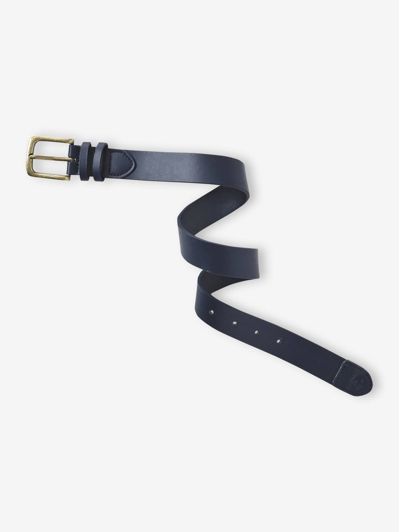Klassieke riem jongens marineblauw afbeelding