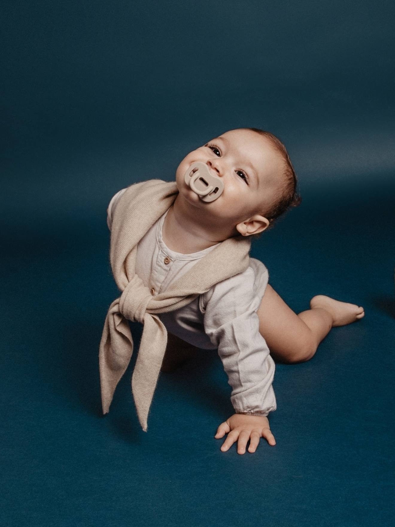 Fopspeen met symmetrische speen SX Pro Colour Essence SUAVINEX beige afbeelding