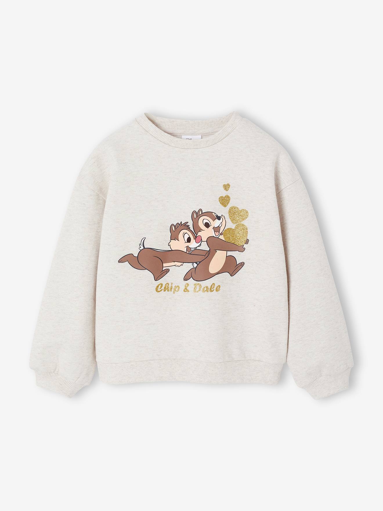 Sweater Tic Tac meisje gemêleerd beige afbeelding