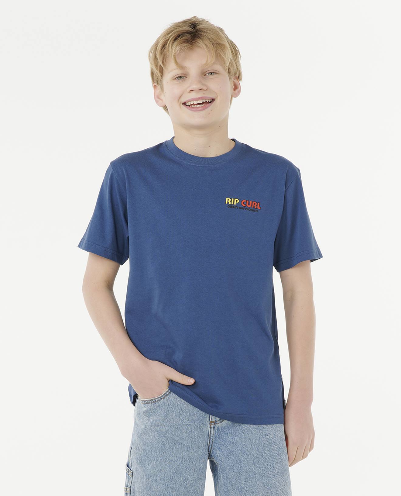 T-shirt Surf Revival RIP CURL blauw