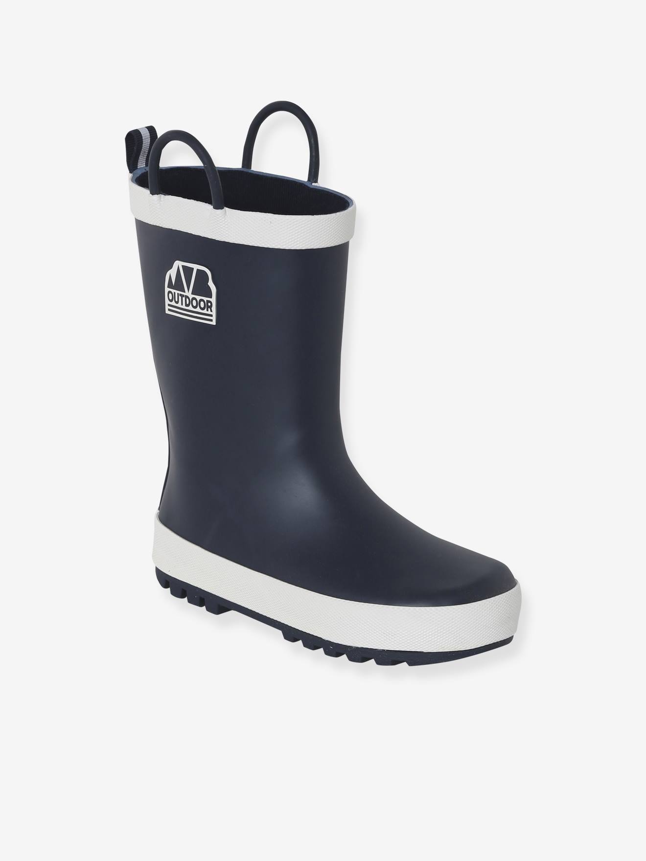 Regenlaarzen rubber kind collectie kleuterschool marineblauw afbeelding