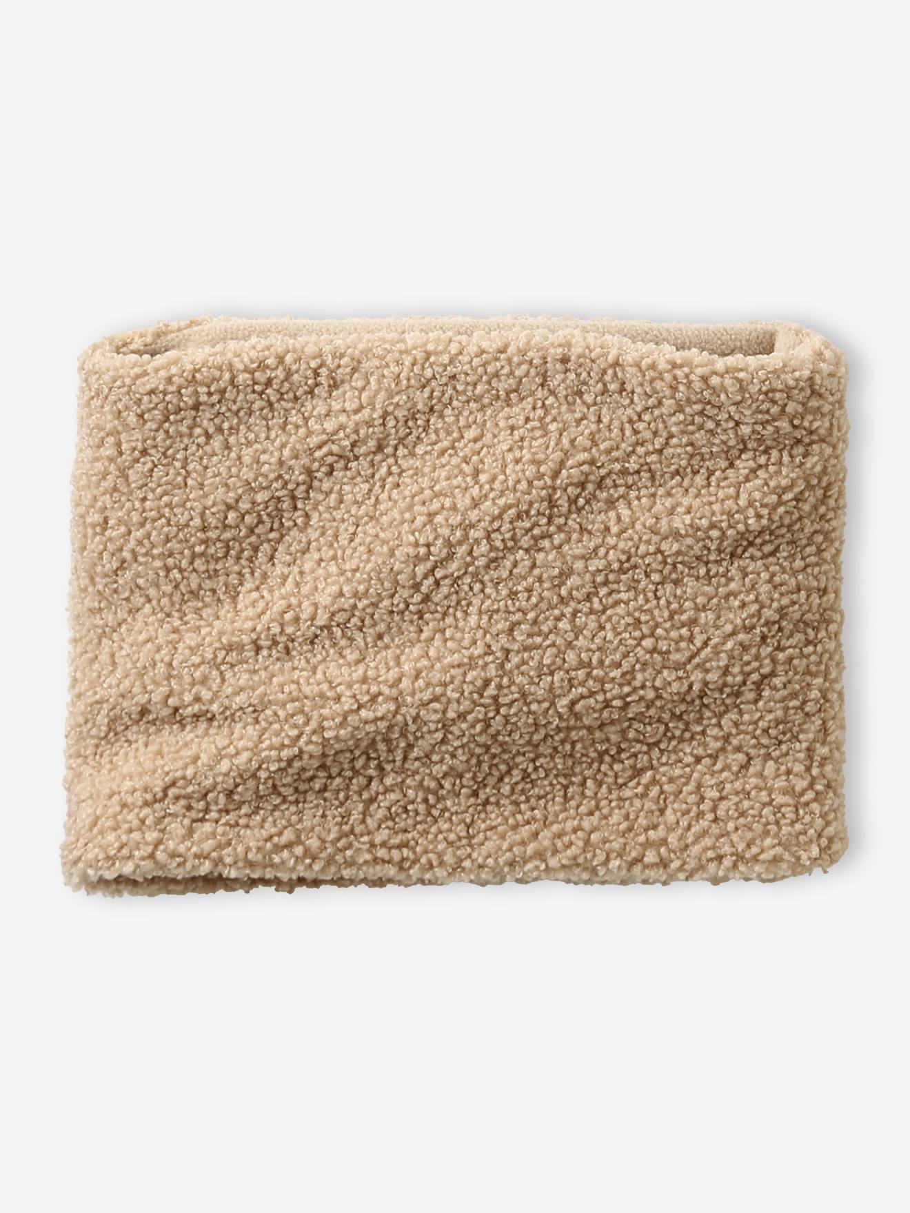 Snood jongen van sherpa gevoerd met fleece beige afbeelding