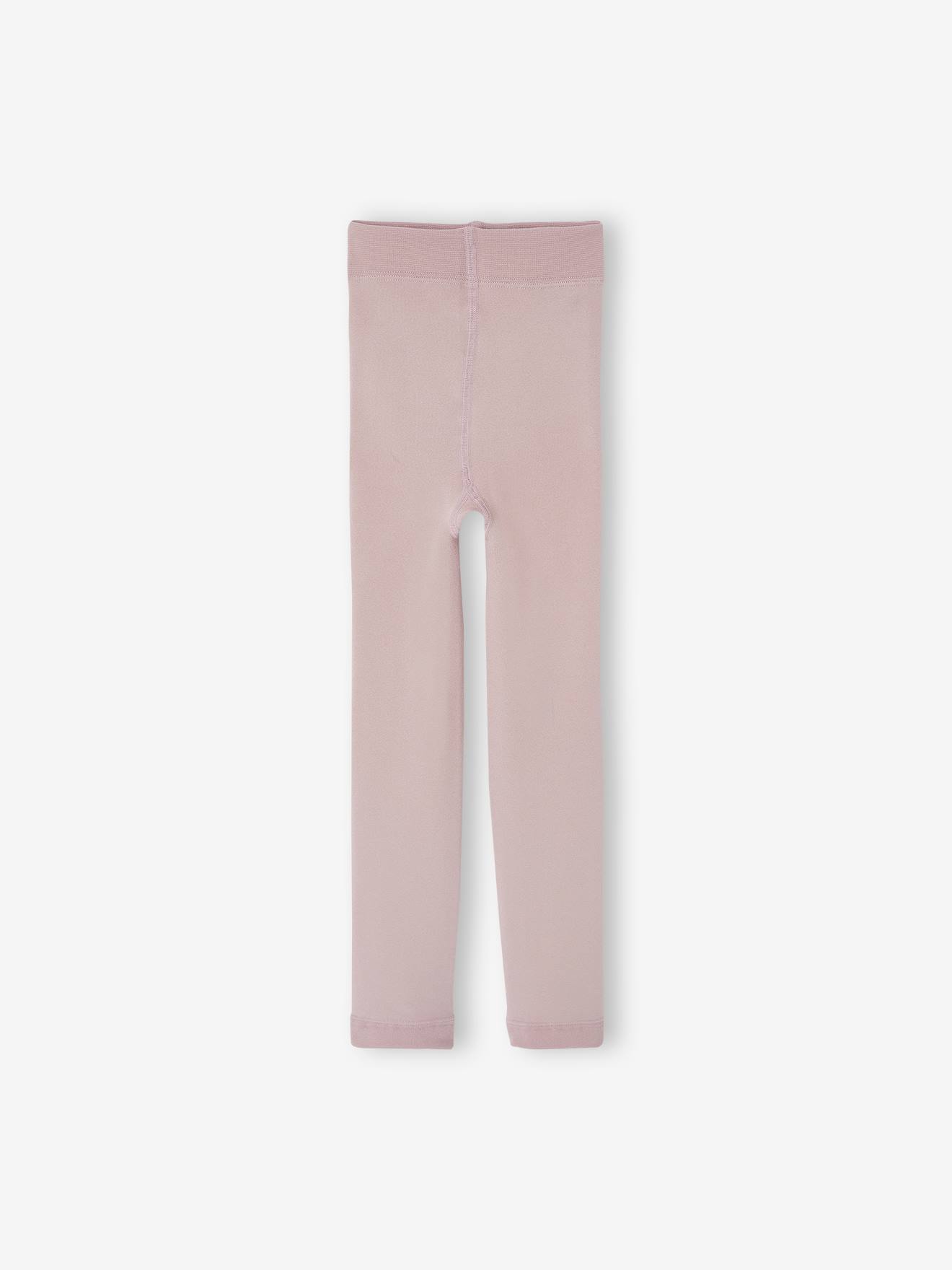 Fleece-legging voor meisjes zachtpaars afbeelding